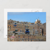 マルタ市街の風景建築はがき ポストカード (正面/裏面)