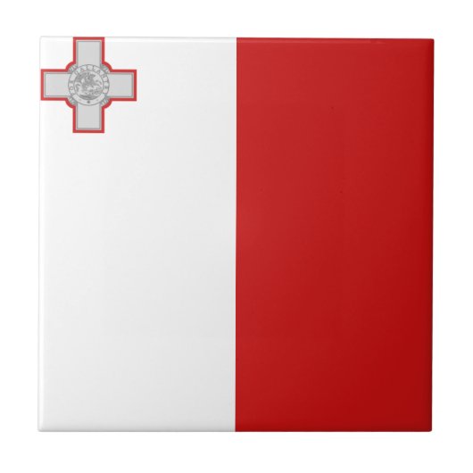 マルタ旗 セラミックタイル (正面)