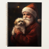 マルタ犬とサンタクロースのクリスマスフェスティバル プランナー手帳 (正面)