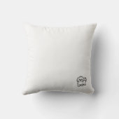 マルタ犬のクッション-白 クッション (裏面)