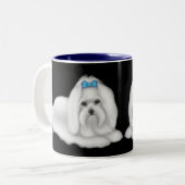 マルタ犬のマグ ツートーンマグカップ (正面左)