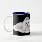 マルタ犬のマグ ツートーンマグカップ (左)