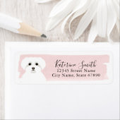 マルタ犬の返送先住所ラベル ラベル (インサイチュ)