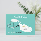 マルタ行き先の結婚式の海外日付を保存 セーブザデート (スタンド正面)