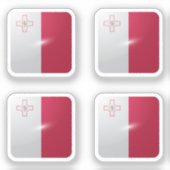 マルタ角光沢フラグ シール (正面)