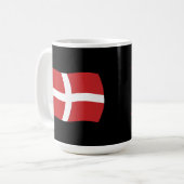 マルタ軍隊国旗の台風令 コーヒーマグカップ (正面左)