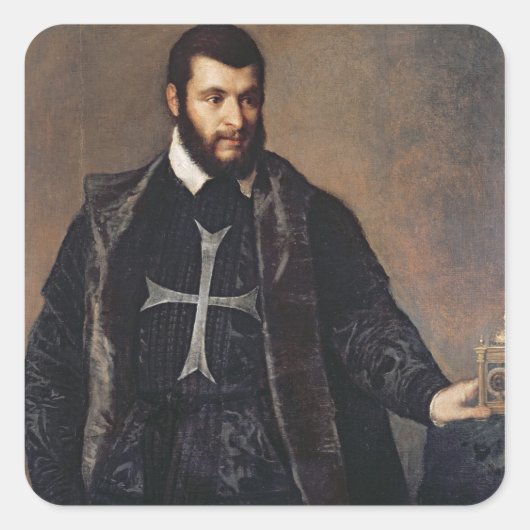 マルタ騎士ポートレート スクエアシール (正面)