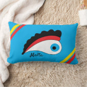 マルタ魚釣りボートラッキーアイカラフル ランバークッション (ブランケット)