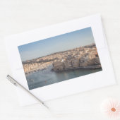 マルタ3都市の表示 長方形シール (封筒)