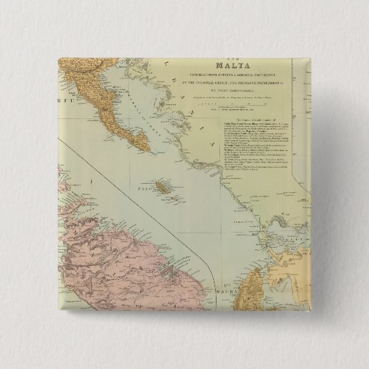 マルタ·イオニア諸島 缶バッジ (正面)