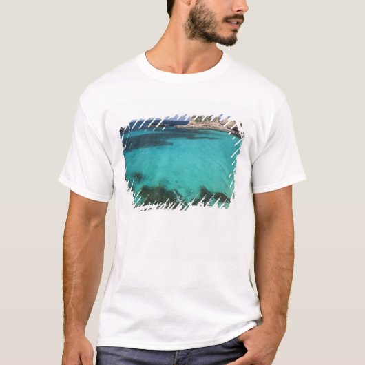 マルタ、コミノ島、ブルーラグーン Tシャツ (正面)