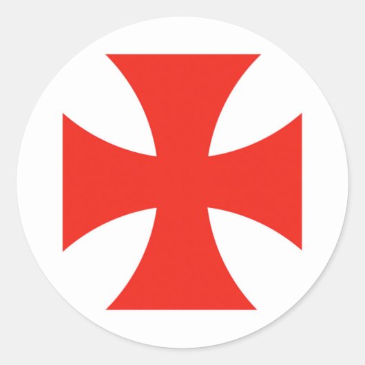 マルタ・テンプル騎士赤十字宗教シンボル ラウンドシール (正面)