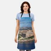 マルタ・バレッタの砦マノエルとスリエマ エプロン (着用した状態)