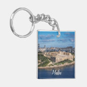 マルタ・バレッタの砦マノエルとスリエマ キーホルダー (正面左)