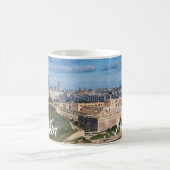 マルタ・バレッタの砦マノエルとスリエマ コーヒーマグカップ (中央)