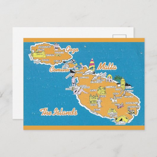 マルタ ポストカード (正面/裏面)