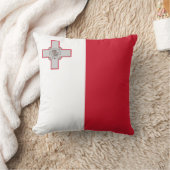 マルタ(マルチーズ)フラグ クッション (ブランケット)