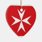 マルタ、モルディブのの市民旗旗 セラミックオーナメント (右)