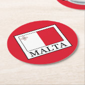 マルタ ラウンドペーパーコースター (アングル)
