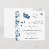 マルタ 保存日 マルタ ブルー 招待状 (正面/裏面)