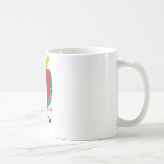 マルタ-紋章か紋章付き外衣か記号または旗 コーヒーマグカップ (右)