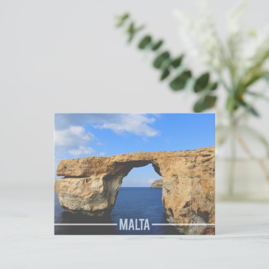 マルタ, Azure Window Gozo ポストカード (スタンド正面)