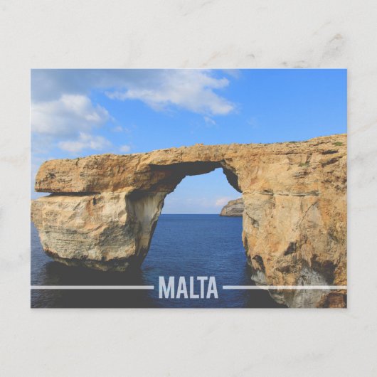 マルタ, Azure Window Gozo ポストカード (正面)