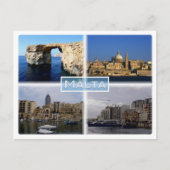 マルタ – Gozo Mt Azure Window - La Valletta - ポストカード (正面)