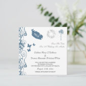 マルタ Save The Date マルタ ブルー 招待状 (スタンド正面)