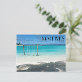 マルダイブのスウィング ポストカード (スタンド正面)