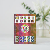 マルチイメージアート – 霊気カルナホリスティック ポストカード (スタンド正面)