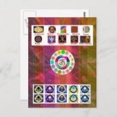 マルチイメージアート – 霊気カルナホリスティック ポストカード (正面/裏面)