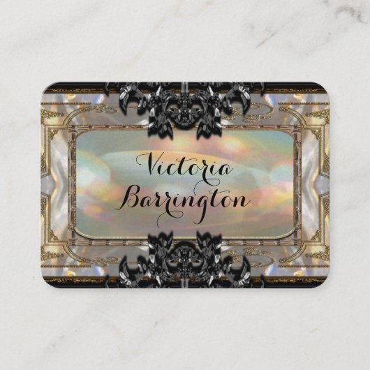 マルチェレーヌ2.5インチパールプロフェッショナルラウンド 名刺 (正面)