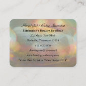 マルチェレーヌ2.5インチパールプロフェッショナルラウンド 名刺 (裏面)