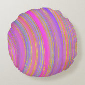 マルチカラーとゴールド ラウンドクッション (裏面)