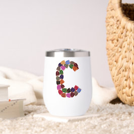 マルチカラーのチューリップの文字“C”