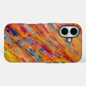 マルチカラーの模様のスマホケース Case-Mate iPhoneケース (裏面 (横))