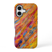 マルチカラーの模様のスマホケース