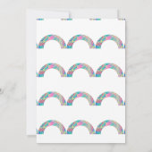 マルチカラーの虹 サンダーコーブ 招待状 (裏面)