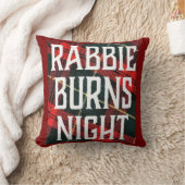 マルチカラーのBurns Night Celebrationフライヤー クッション (ブランケット)