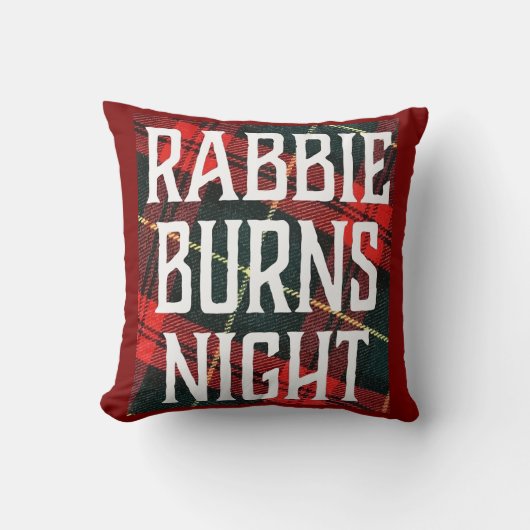 マルチカラーのBurns Night Celebrationフライヤー クッション (正面)