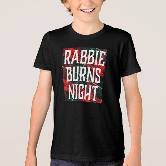 マルチカラーのBurns Night Celebrationフライヤー トライブレンドＴシャツ (正面)