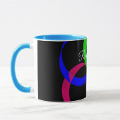 マルチカラーインターチェンジ幾何学コーヒーマグ マグカップ (左)