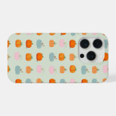 マルチカラーカボチャ柄 iPhoneケース (裏面横)