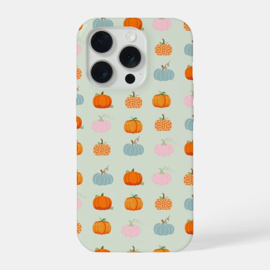 マルチカラーカボチャ柄 iPhoneケース (裏面)