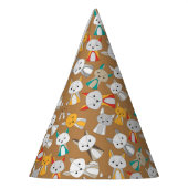 マルチカラーキツネ漫画 パーティーハット (左)