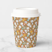 マルチカラーキツネ漫画 紙コップ (正面)