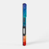 マルチカラーキュビズム絵画 iPhone 16ケース (右側面)