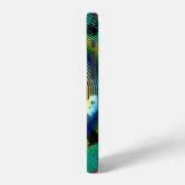 マルチカラーサークル柄 iPhoneケース (左側面)