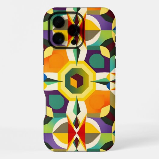マルチカラーシェイプ1 iPhoneケース (裏面)